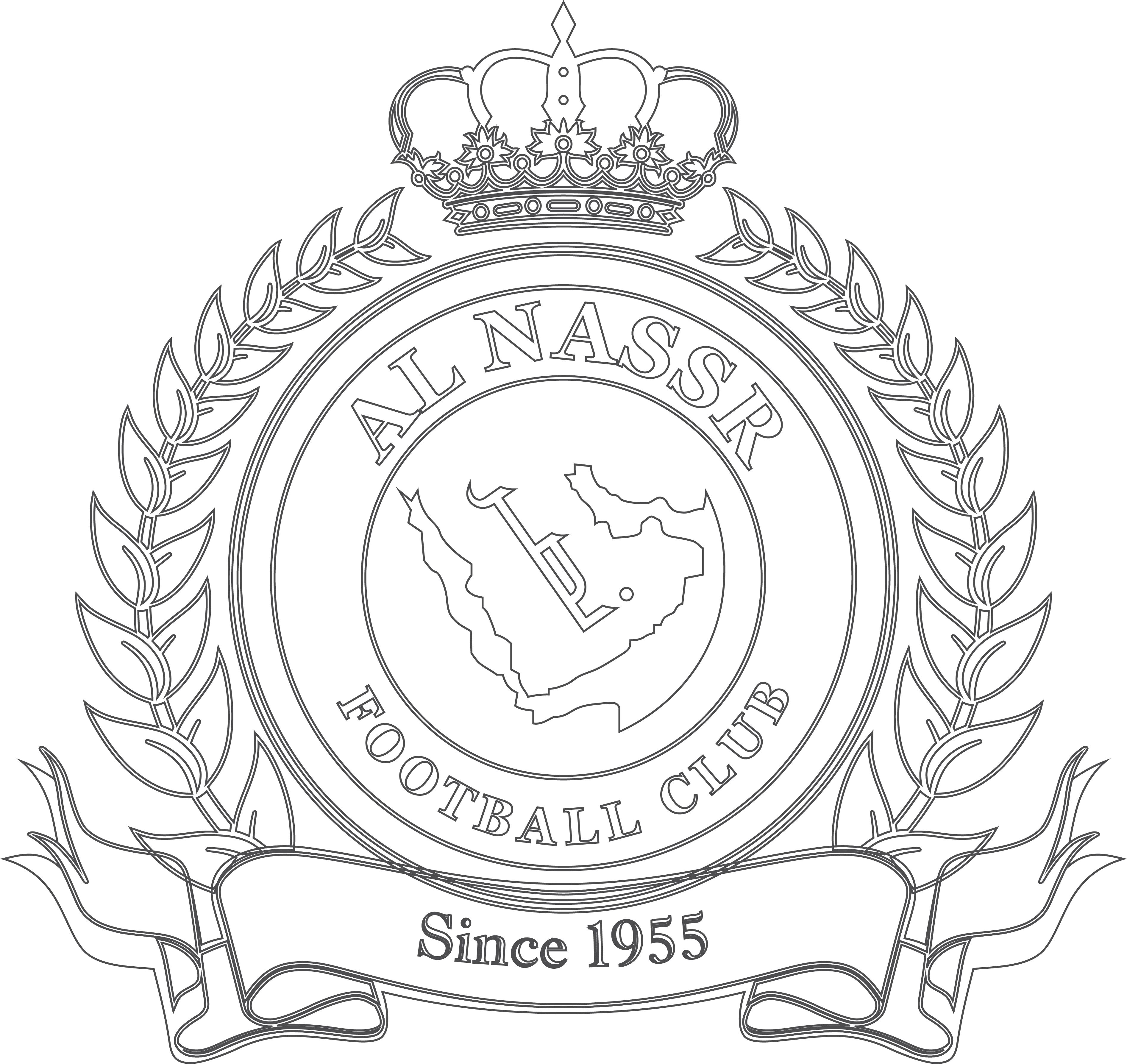 شعار نادي النصر السعودي -- Al Nassr coloring page #نادي#النصر