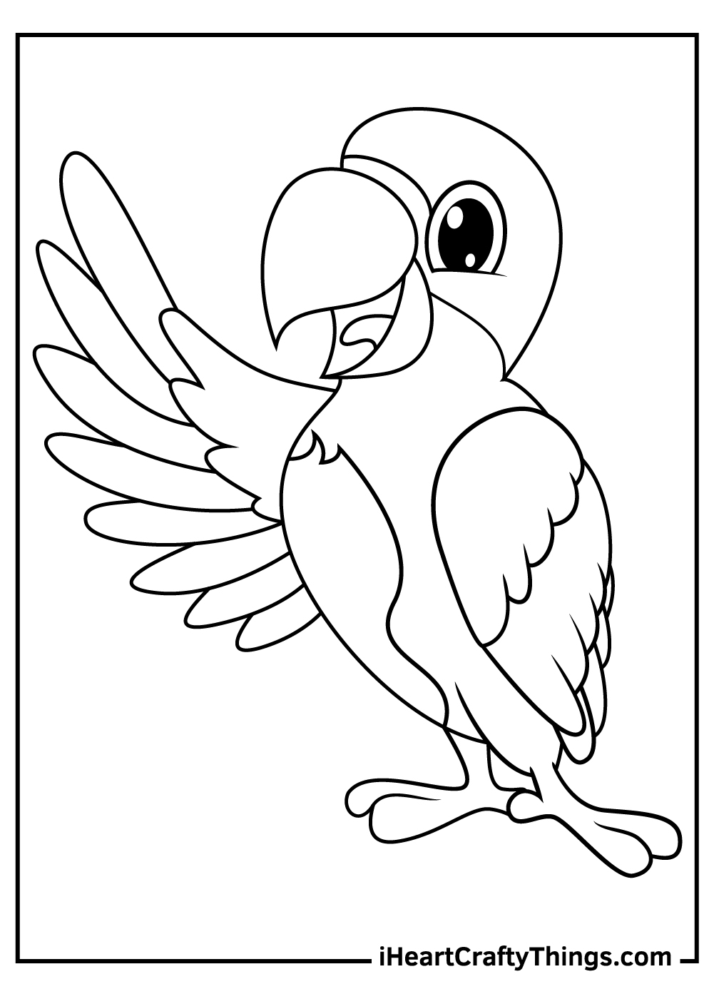 Printable Parrots Coloring Pages (Updated 2023)