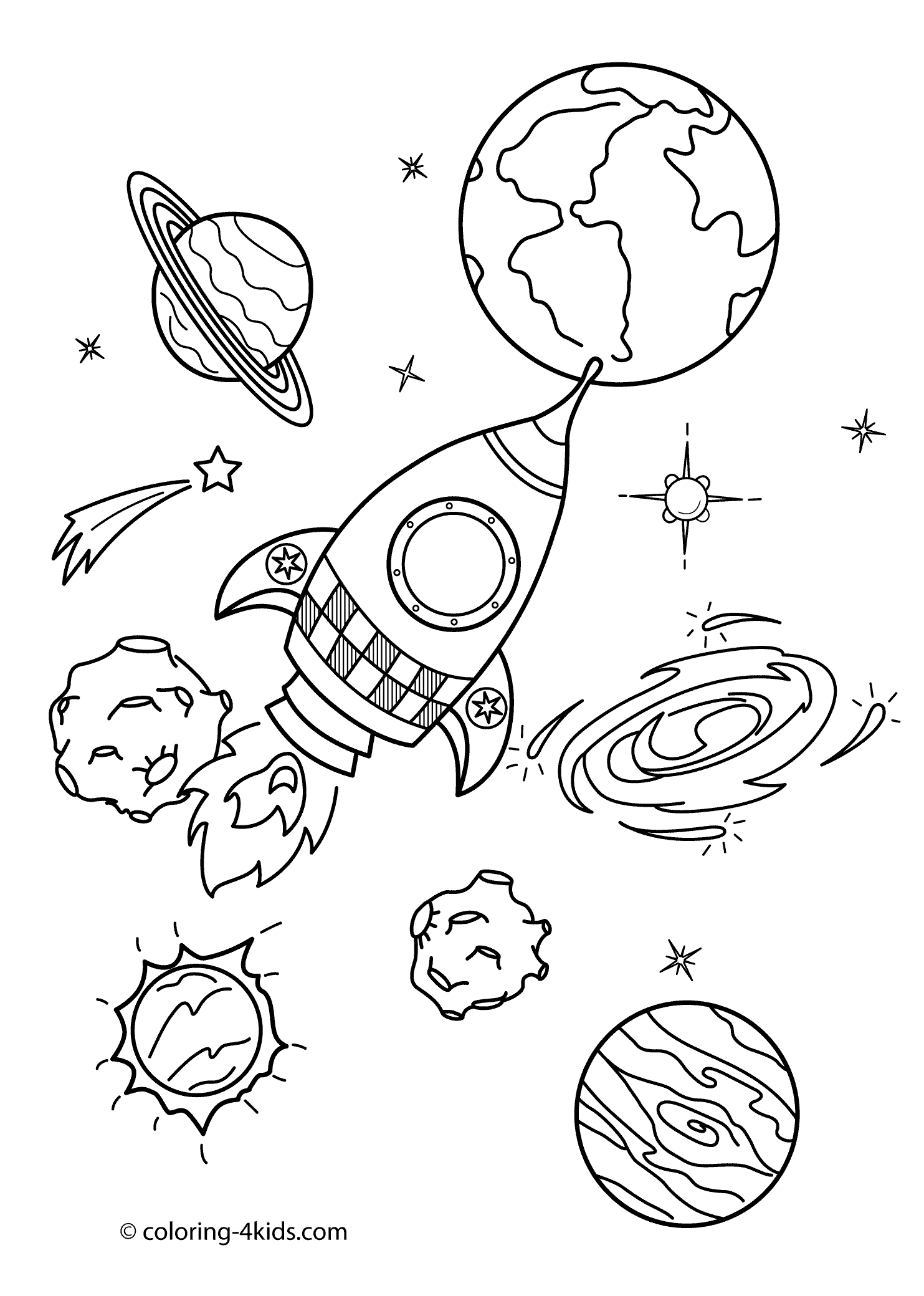 Space Coloring Pages To Download And Print For Free   Coloring Home