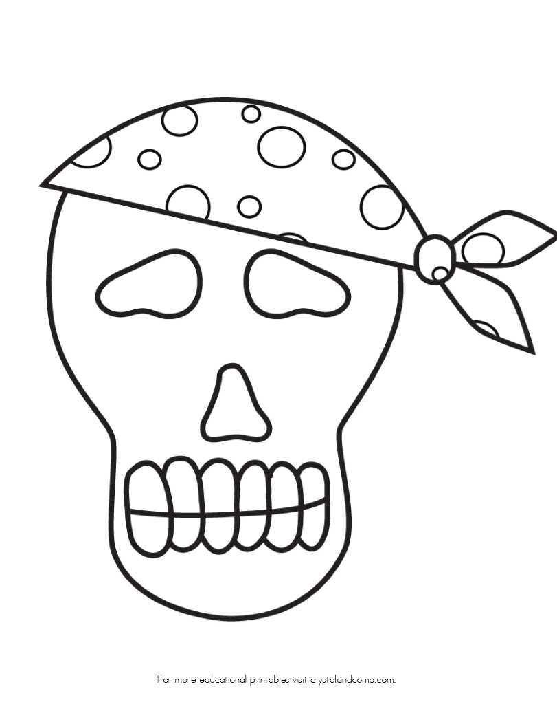 Pirate Skeleton Coloring Page - HiColoringPages