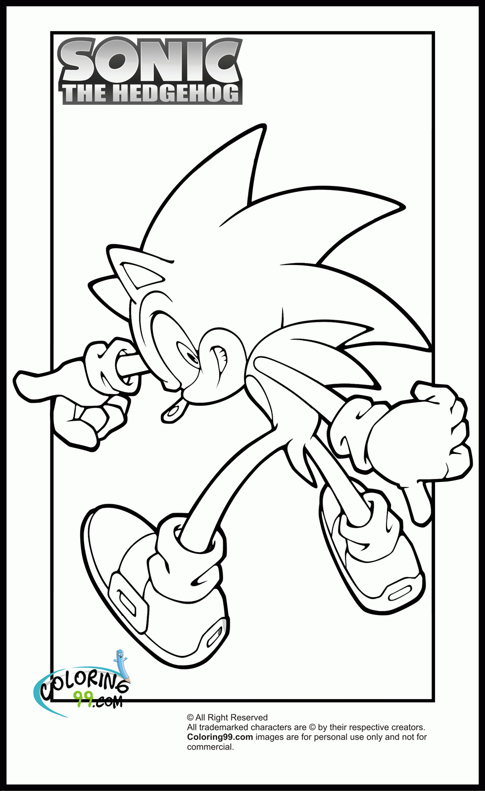 Sonic Coloring Pages Games Related Keywords & Suggestions - Sonic ...