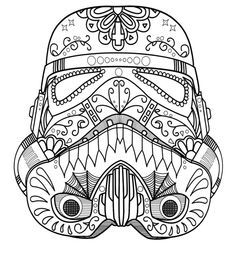 Printable Sugar Skull - Coloring Pages for Kids and for Adults