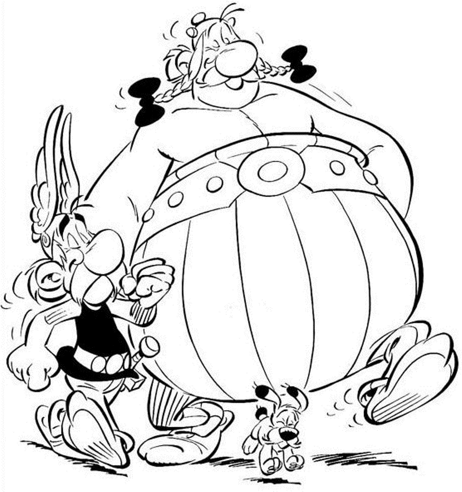 Adventure Of Asterix And Obelix coloring page