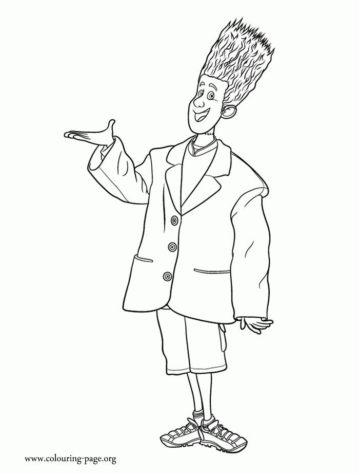 Hotel Transylvania - Johnnystein coloring page