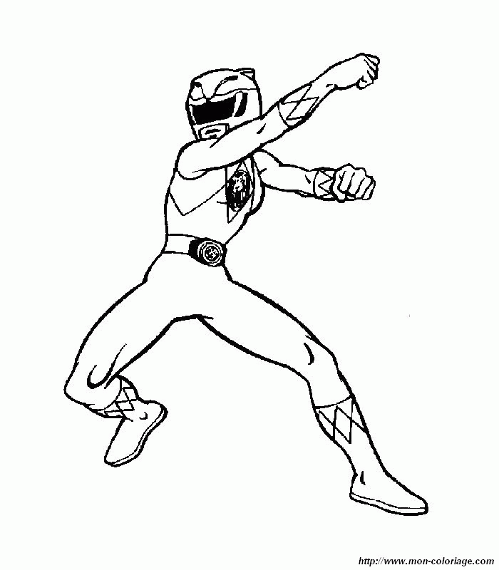 Power Rangers Jungle Fury Red Ranger Coloring Pages | Vector Images