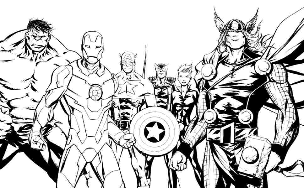 Drawing Marvel Super Heroes #79857 (Superheroes) – Printable coloring pages