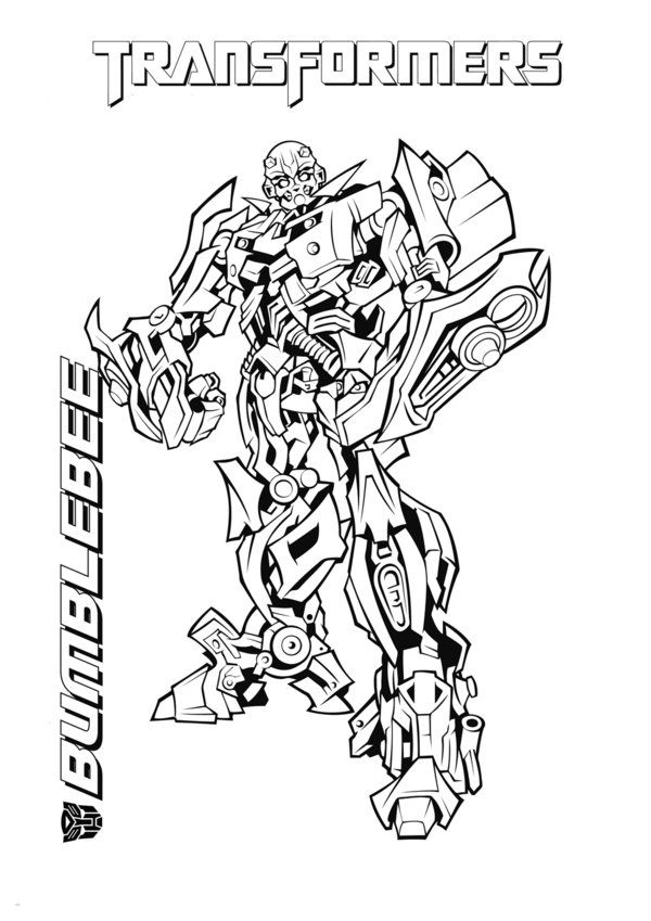 Step by Step to Color Bumblebee Transformer Coloring Page ...
