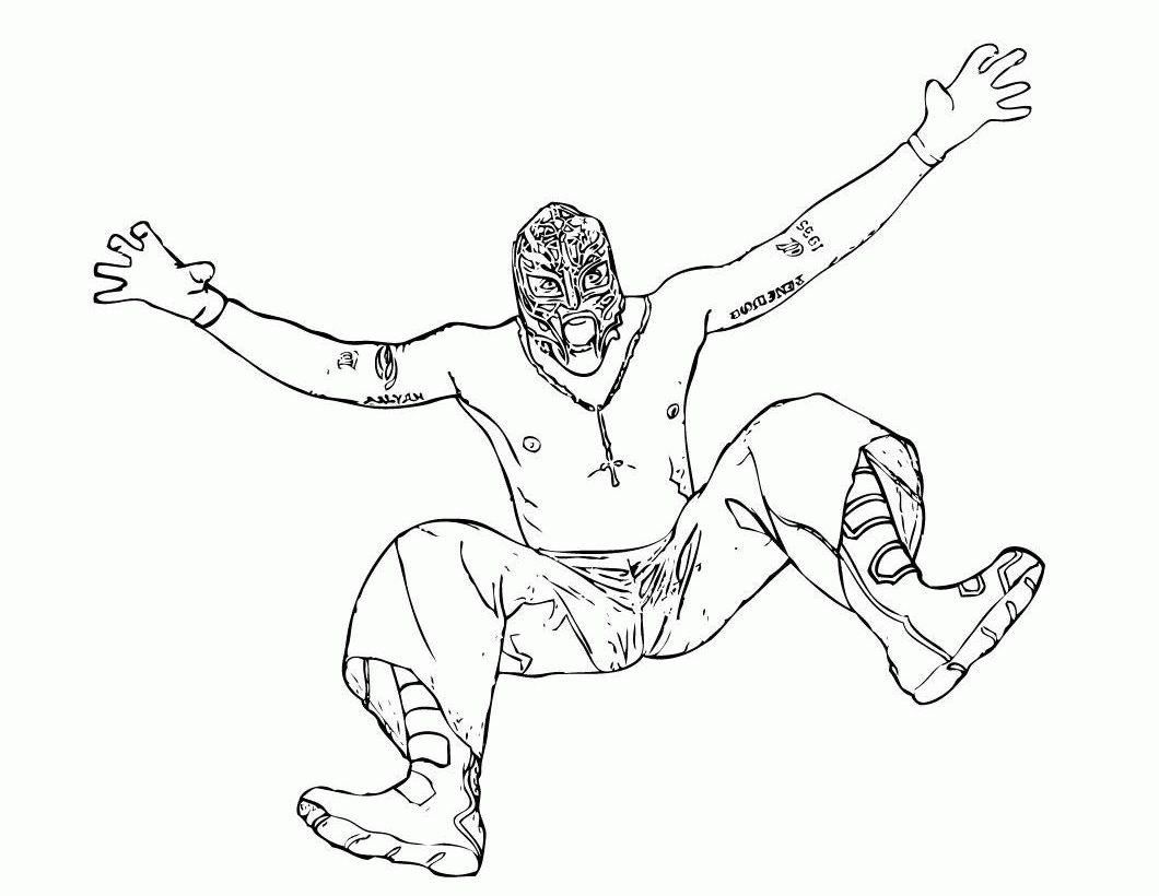 Free Printable WWE Coloring Pages For Kids