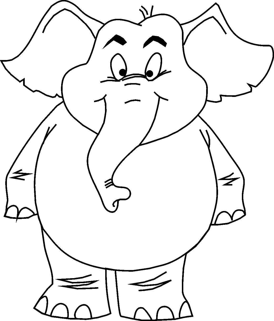 Printable Coloring Pages Cartoon Animals - High Quality Coloring Pages