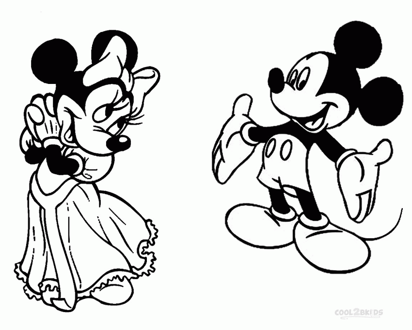 Mickey Minnie Mouse Coloring Pages - Colorine.net | #27007