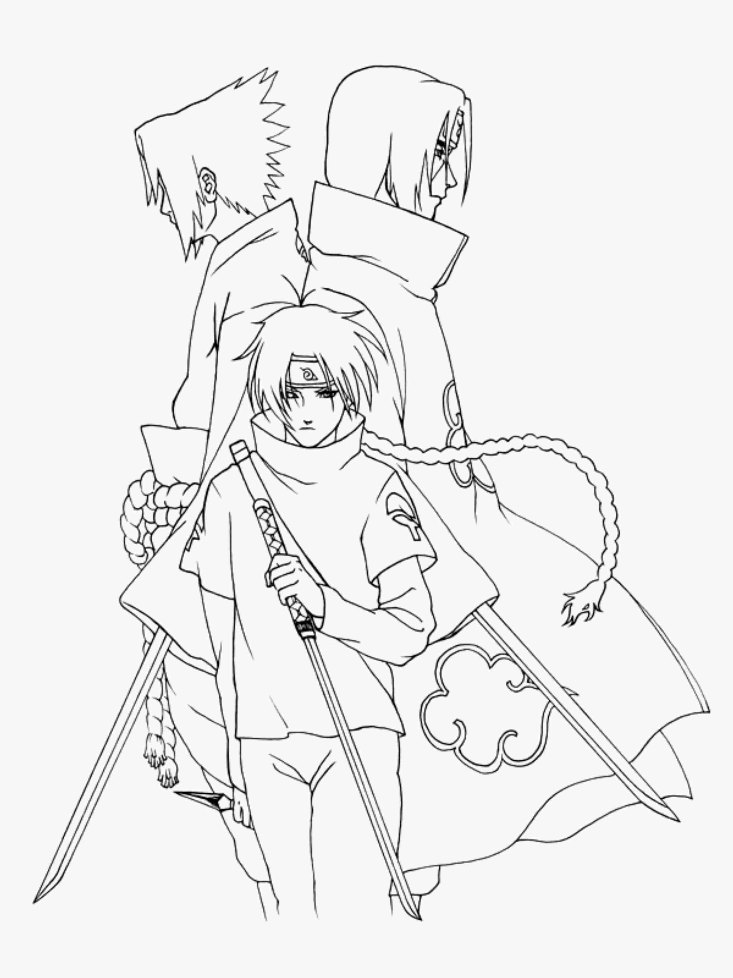 Coloring Page Of Naruto Shippuden Characters Kids - Coloring Home