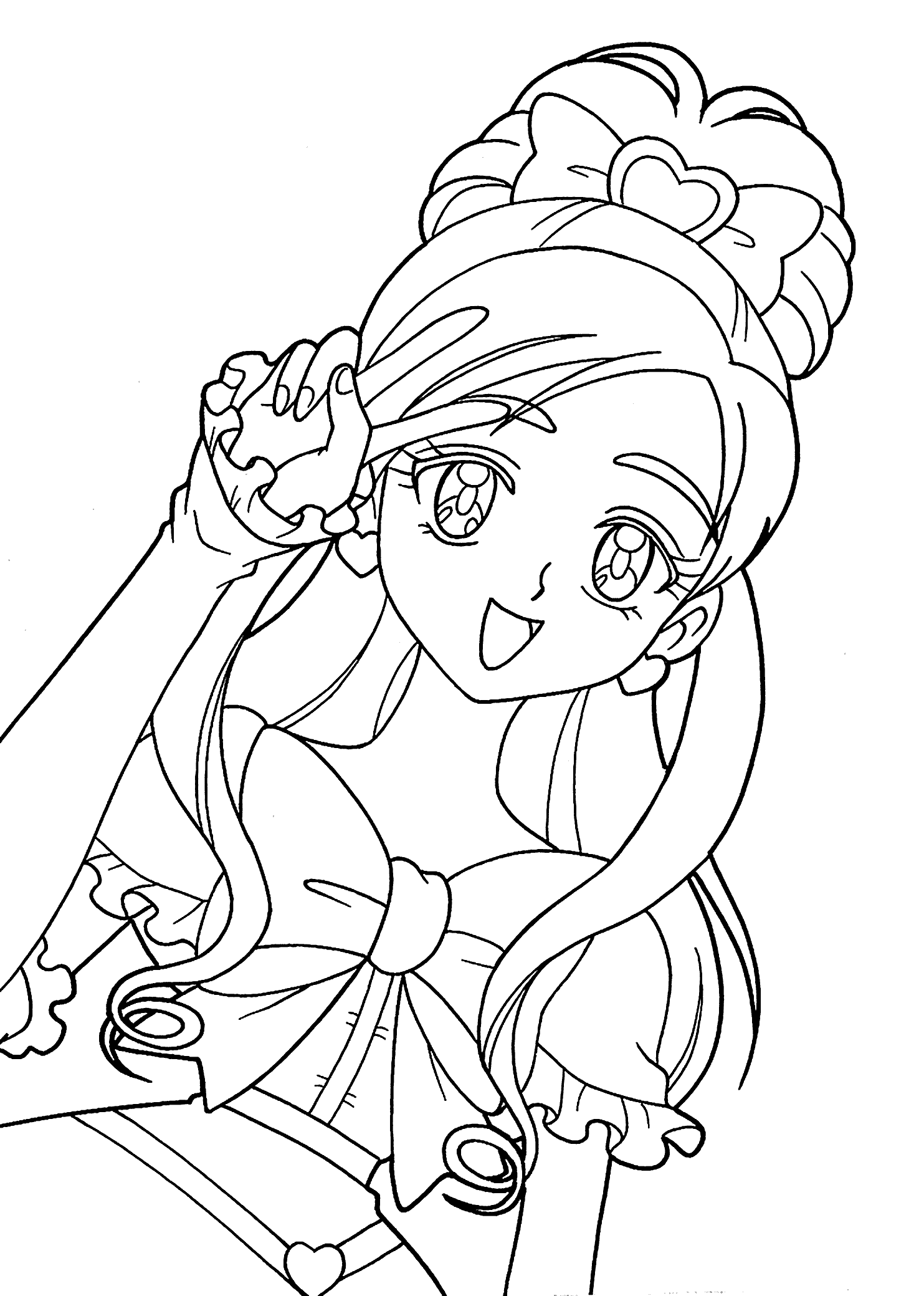 Anime Black And White Coloring Pages - Coloring Pages For All Ages -  Coloring Home