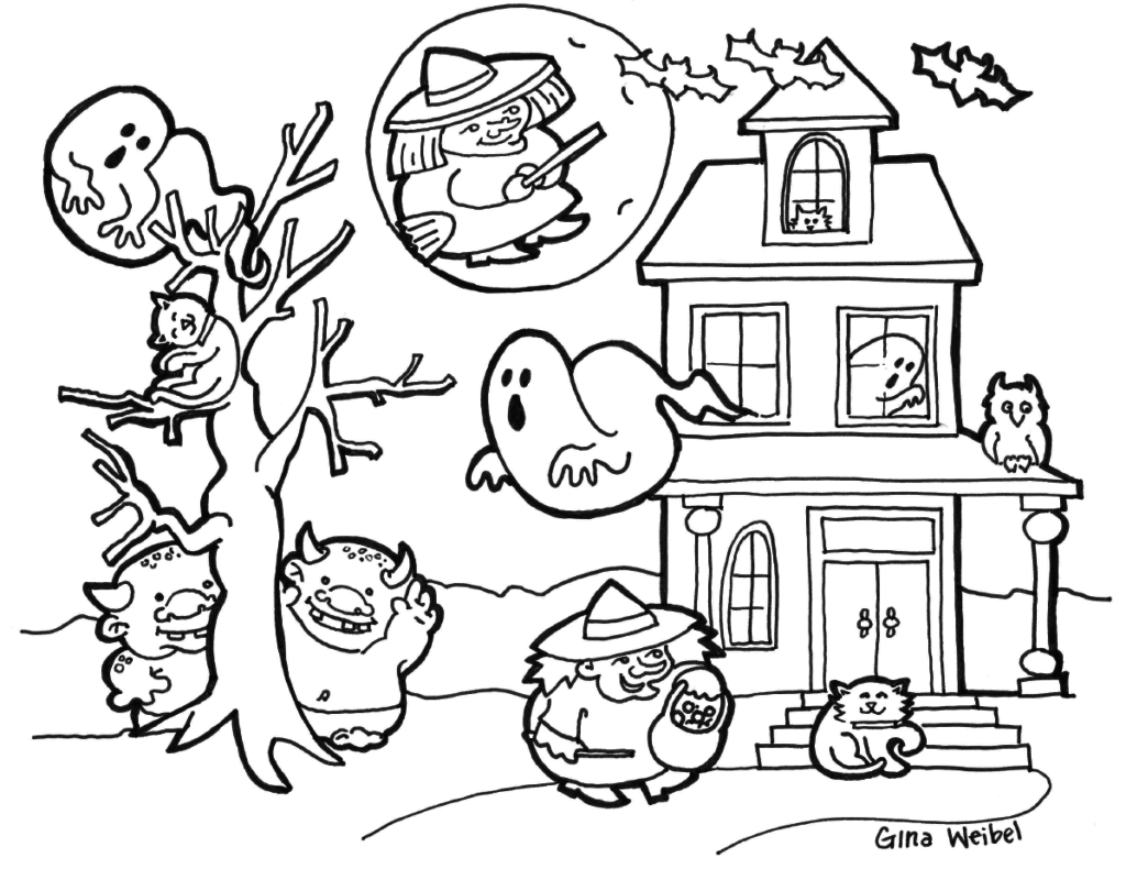 Coloring Pages: Free Coloring Pages Of Hard Halloween Halloween ...
