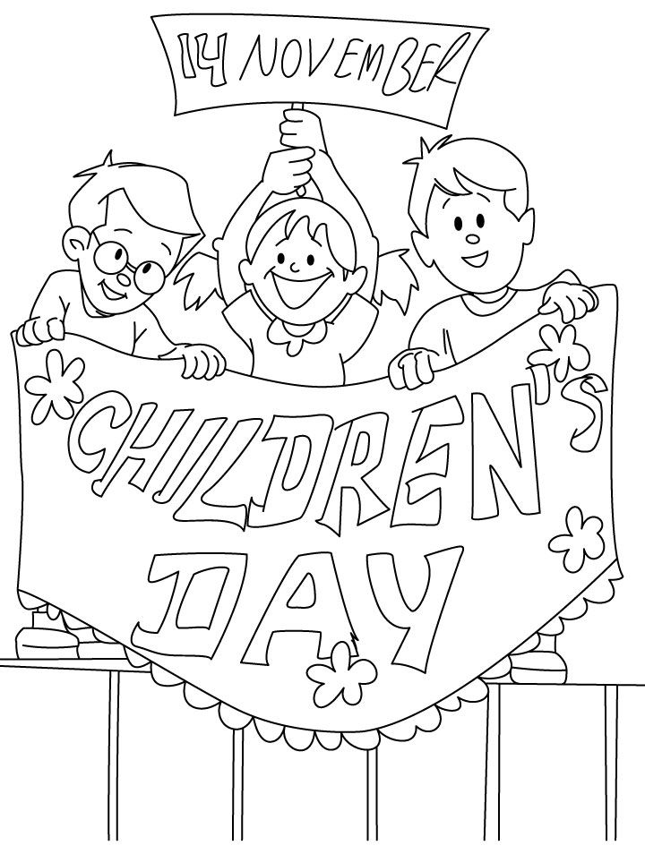 Childrens Day Coloring Page | Download Free Childrens Day Coloring ...