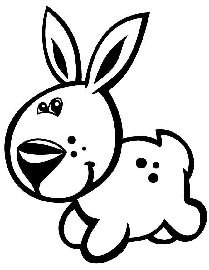 Cute Baby Rabbit Coloring Page | Free Printable Coloring Pages