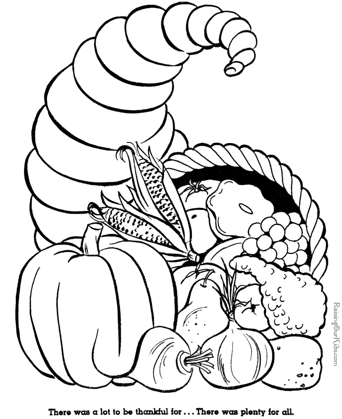 Cornucopia Coloring Pages 128 | Free Printable Coloring Pages