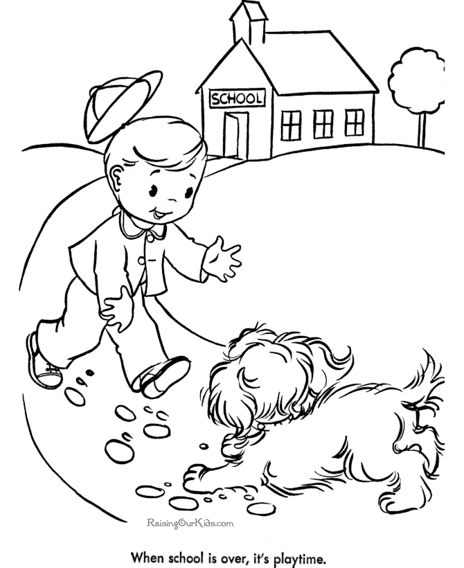 Dogs and puppies to print and color 099