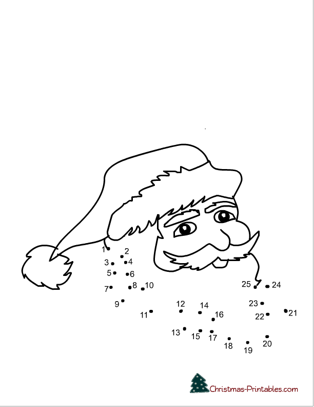 Free Printable Christmas Dot to Dot