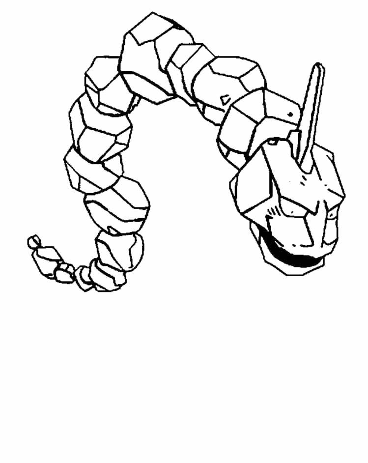 Pokemon Onix Coloring Pages - Pokemon Coloring Pages : Girls 