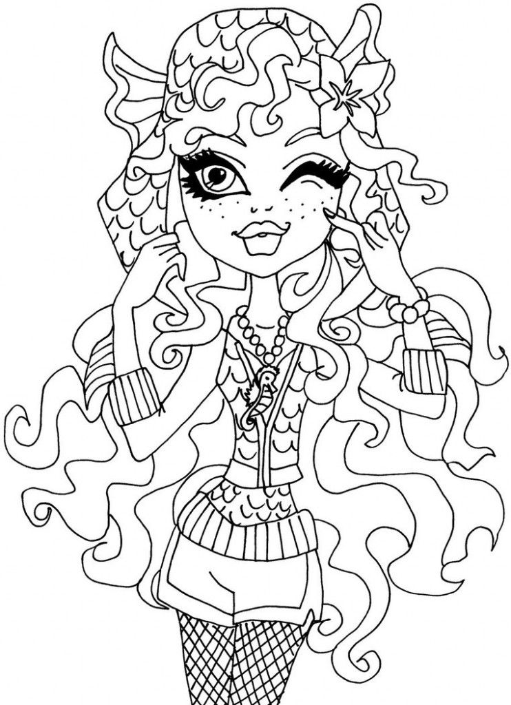 Monster-High-Coloring-Page-Photos-792×1024 | COLORING WS