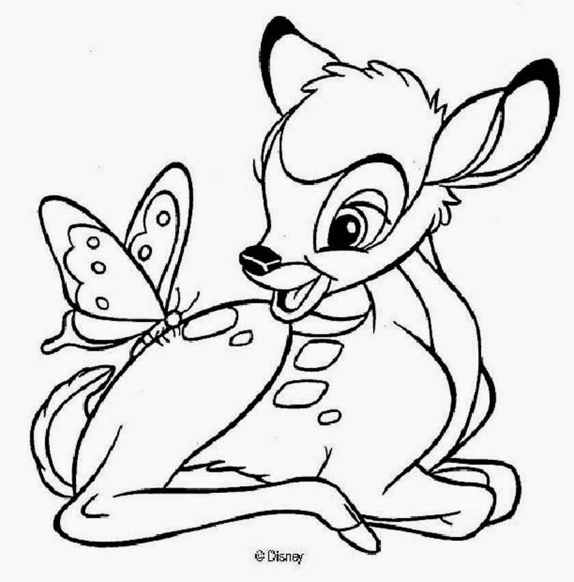 Bambi Coloring Pages - Disney Coloring Pages