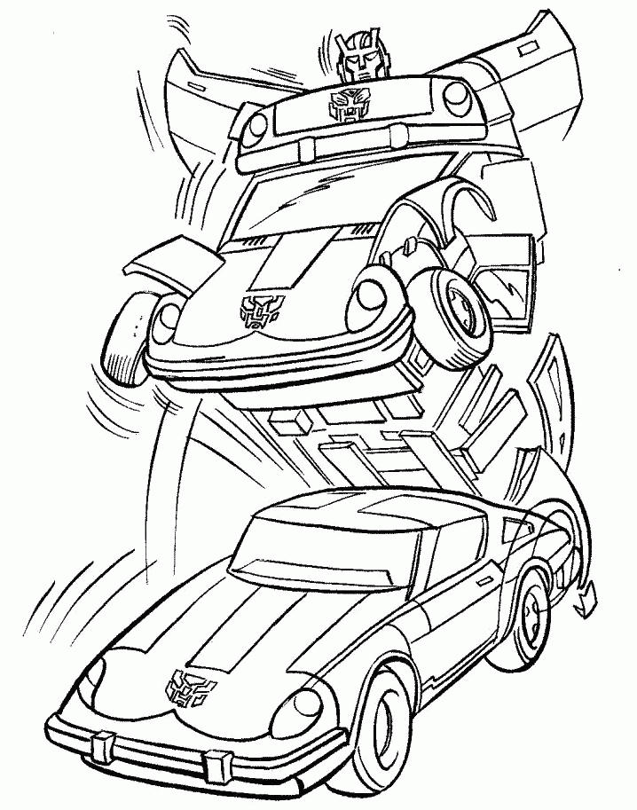 red transformer Colouring Pages (page 3)