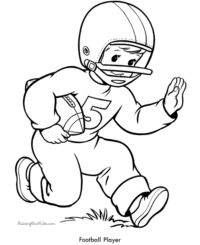 Free Printable Football Coloring Pages Coloring Home