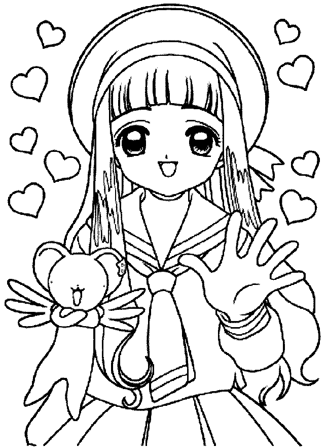 Sakura Coloring Pages | Learn To Coloring