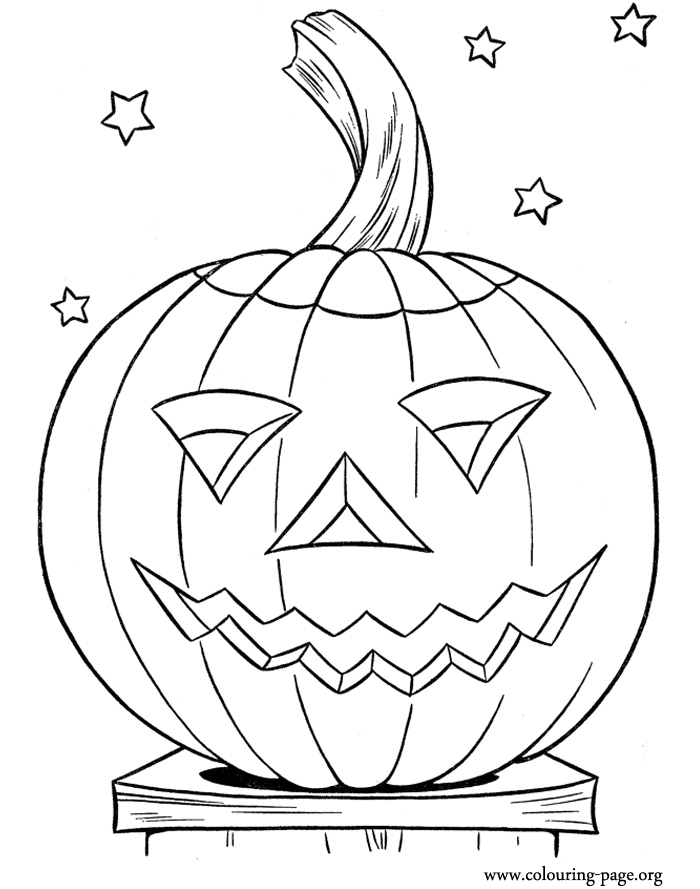 Colouring Pages Halloween Pumpkins