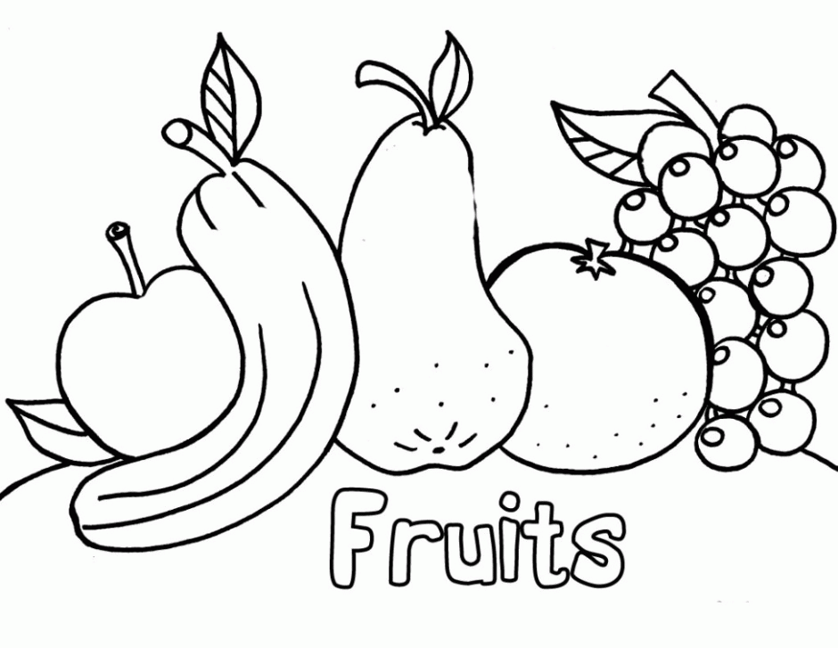 Fruit And Vegetable Coloring Pages Free Coloring Pages For Kids 