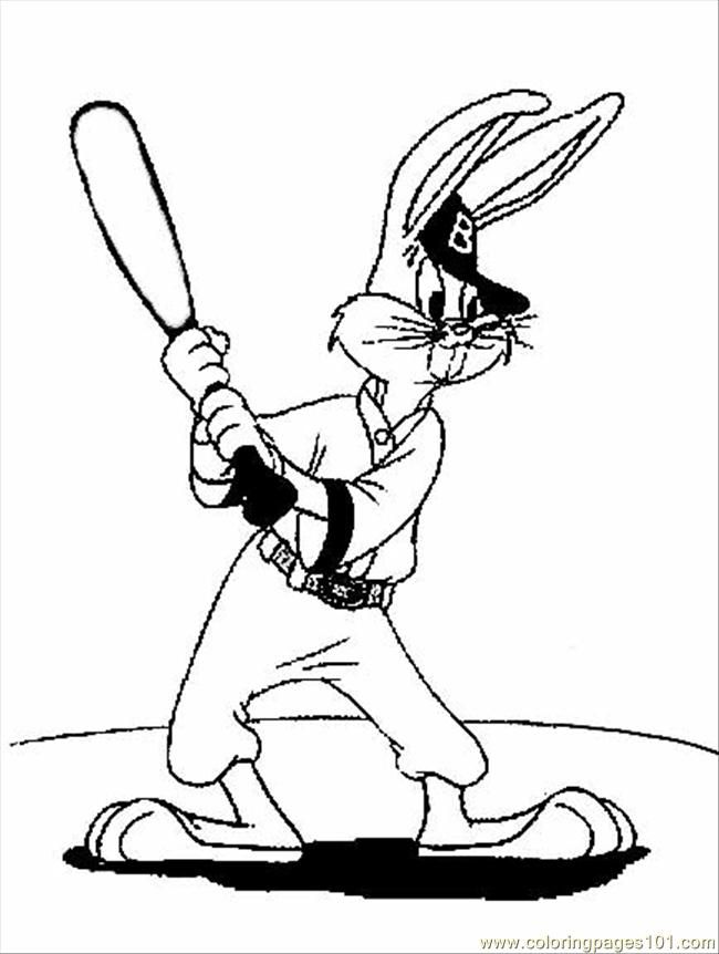 Coloring Pages L Looney Tunes Coloring Pages (Sports > Baseball 