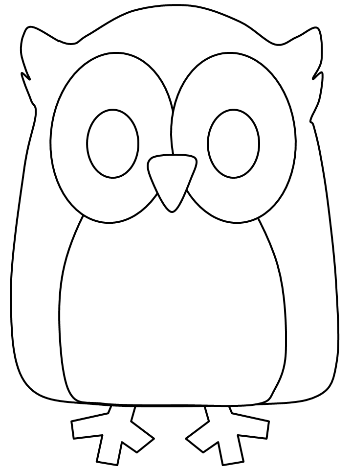 Birds Owl2 Animals Coloring Pages & Coloring Book