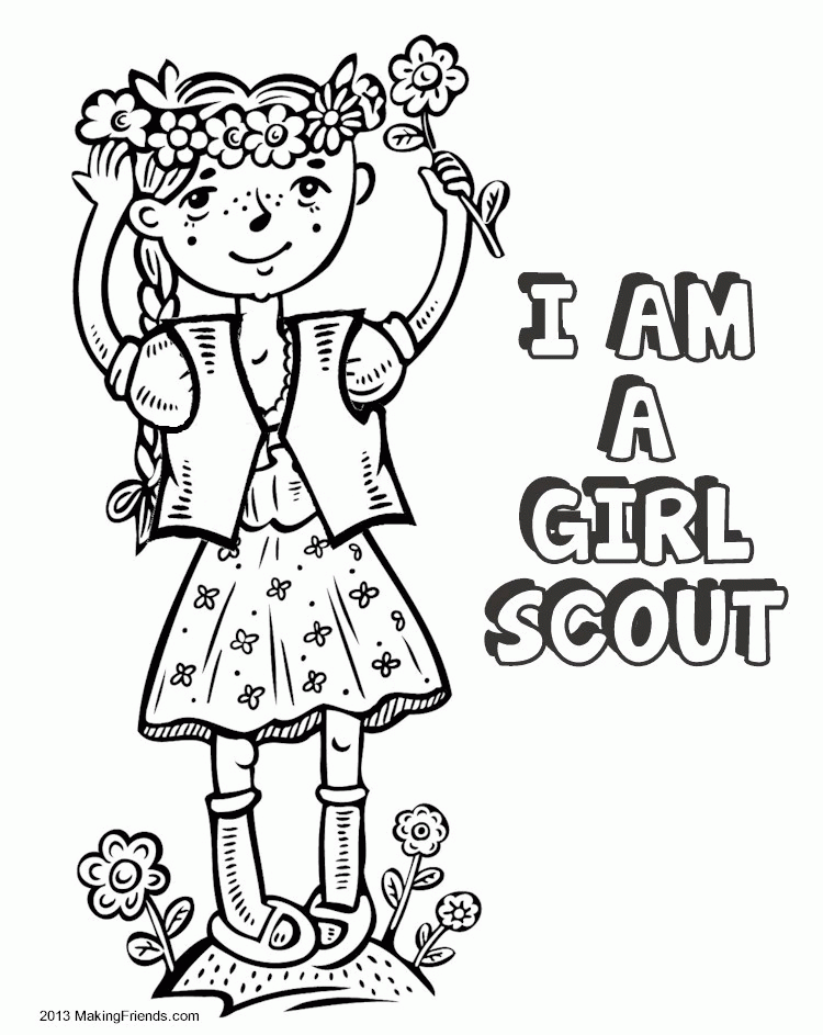 Girl scout law Colouring Pages