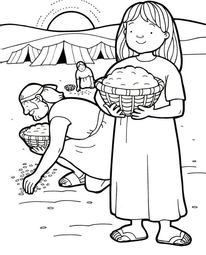 Manna Coloring Page | Children's Ministry