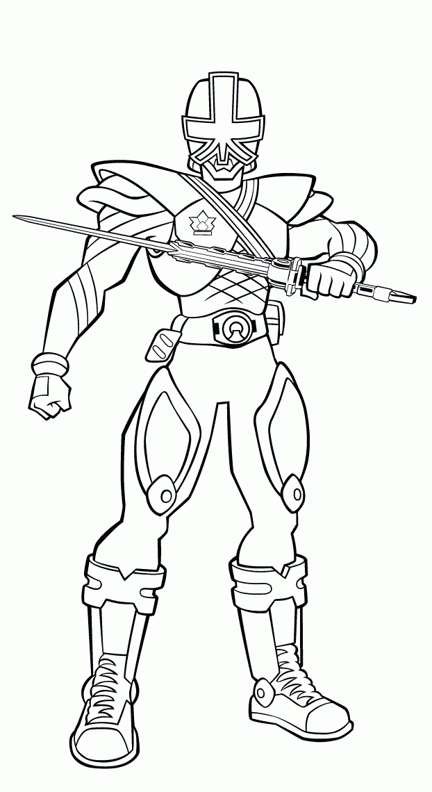 red power ranger saumari Colouring Pages (page 3)