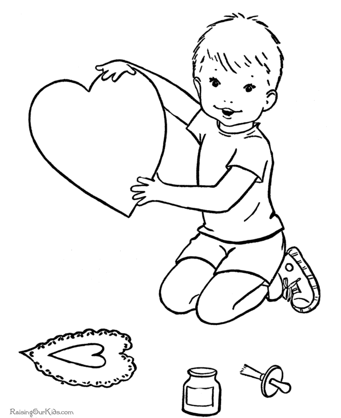 kindergarten valentines day coloring pages printable