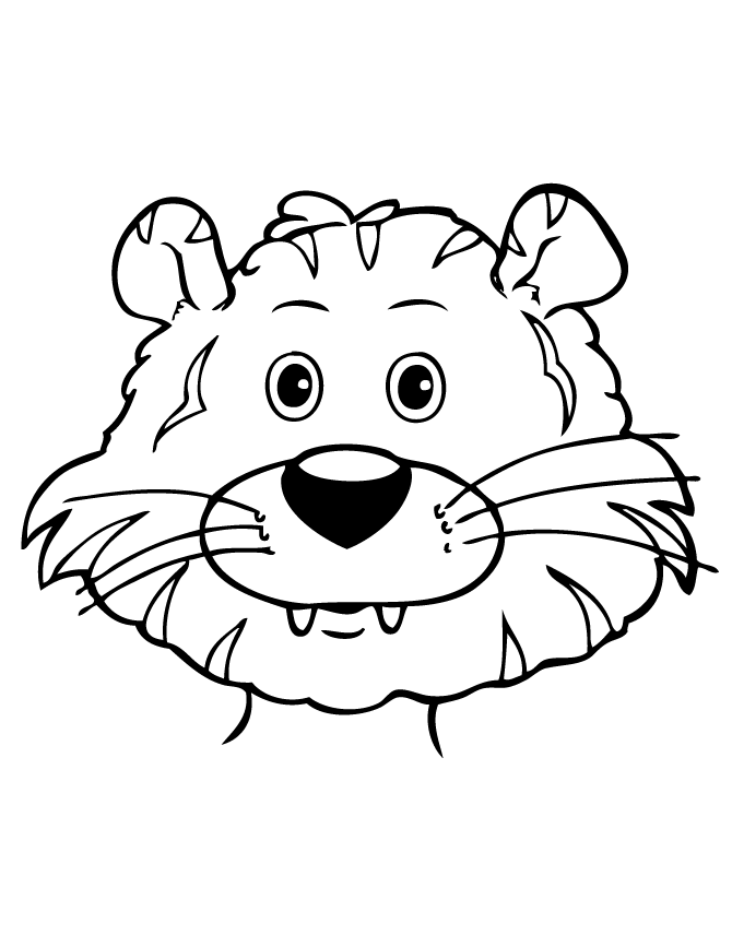 Cute Cartoon Leopard Coloring Page | Free Printable Coloring Pages