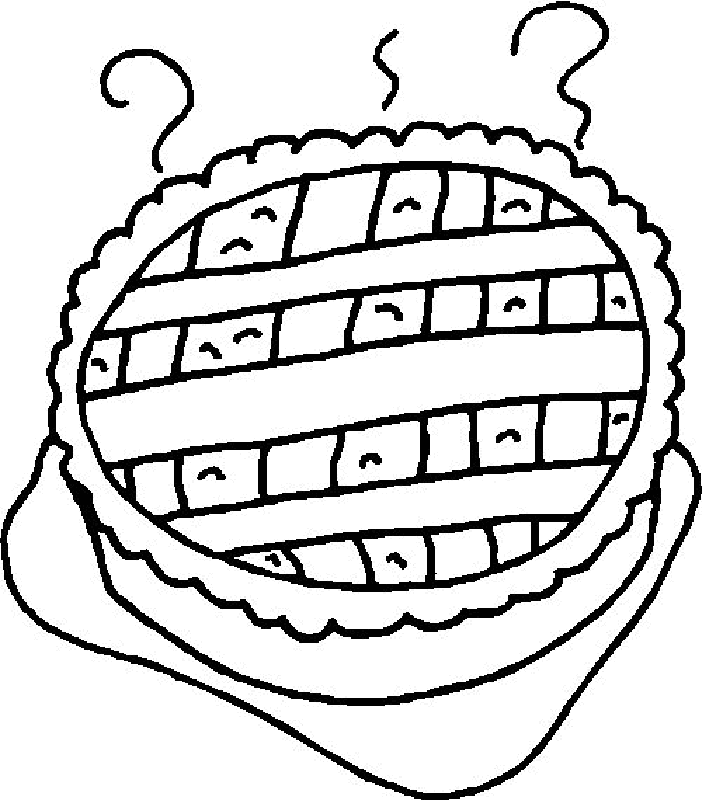Cake And Candy - Food Coloring Pages : Coloring Pages for Kids 