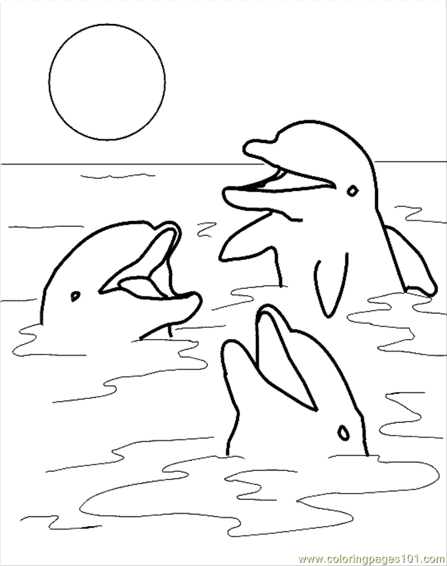 Printable Dolphin Coloring Pages - Coloring Home