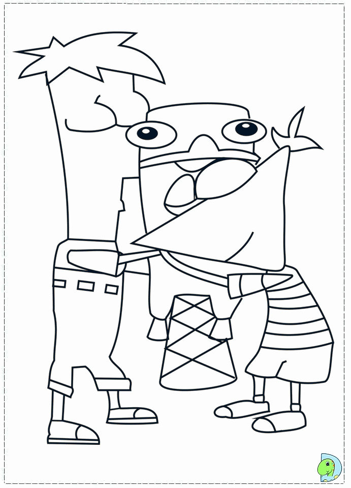 Finis And Ferb Coloring Pages - Coloring Home