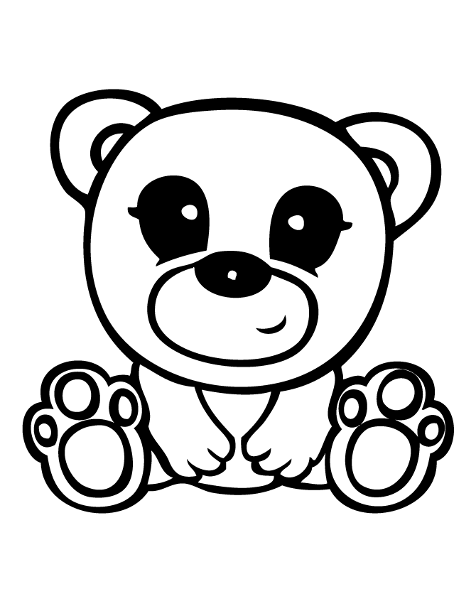 Squinkies Bear Coloring Page | Free Printable Coloring Pages