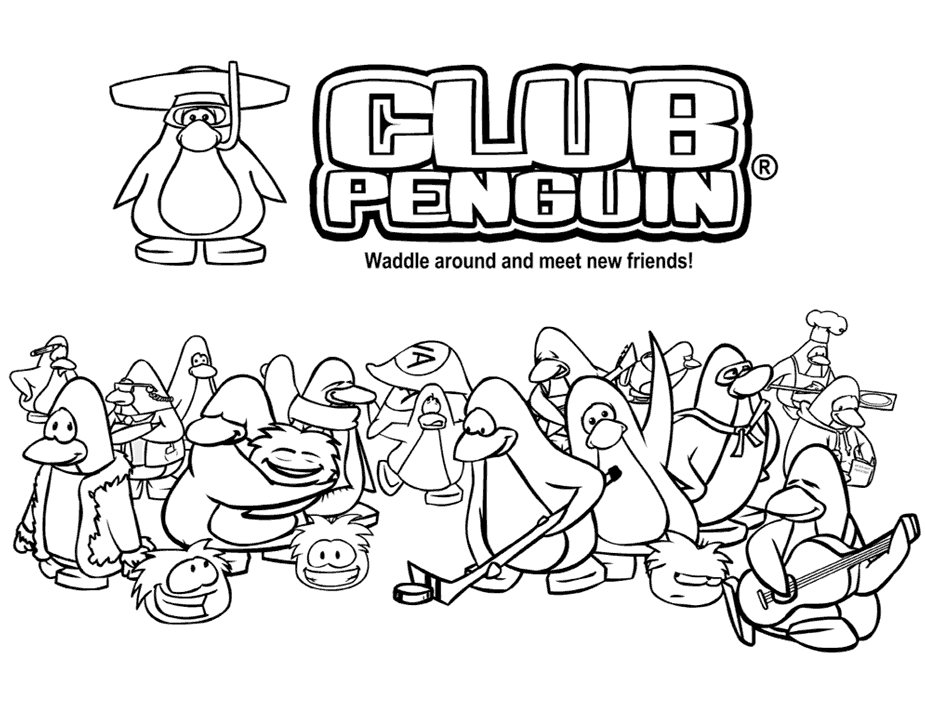Coloring Activity Contest - Club Penguin Fansite