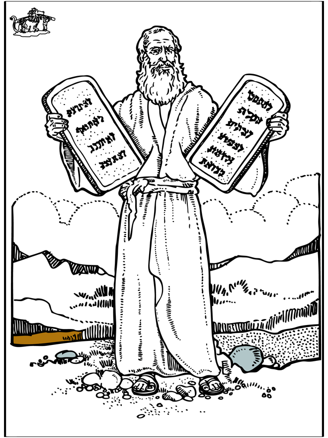 Moses Coloring Pages For Kids