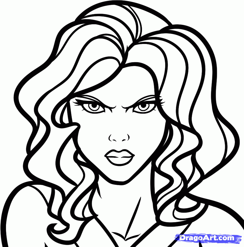 Black Widow Coloring Pages 10 | Free Printable Coloring Pages