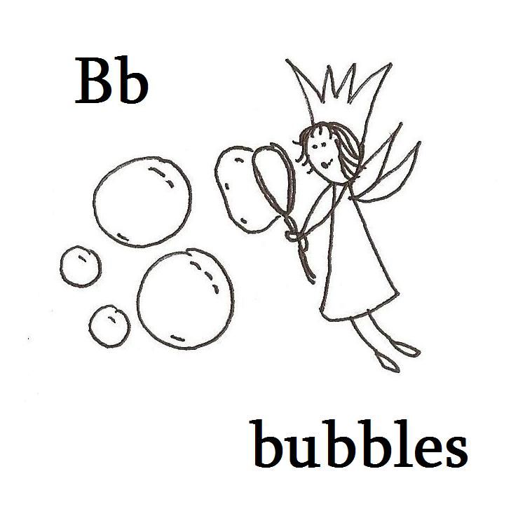 B For Bubble Coloring Pages: B For Bubble Coloring Pages