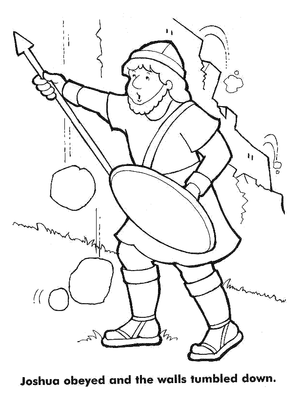 Joshua Fought The Battle Of Jericho Coloring Page Coloring Pages