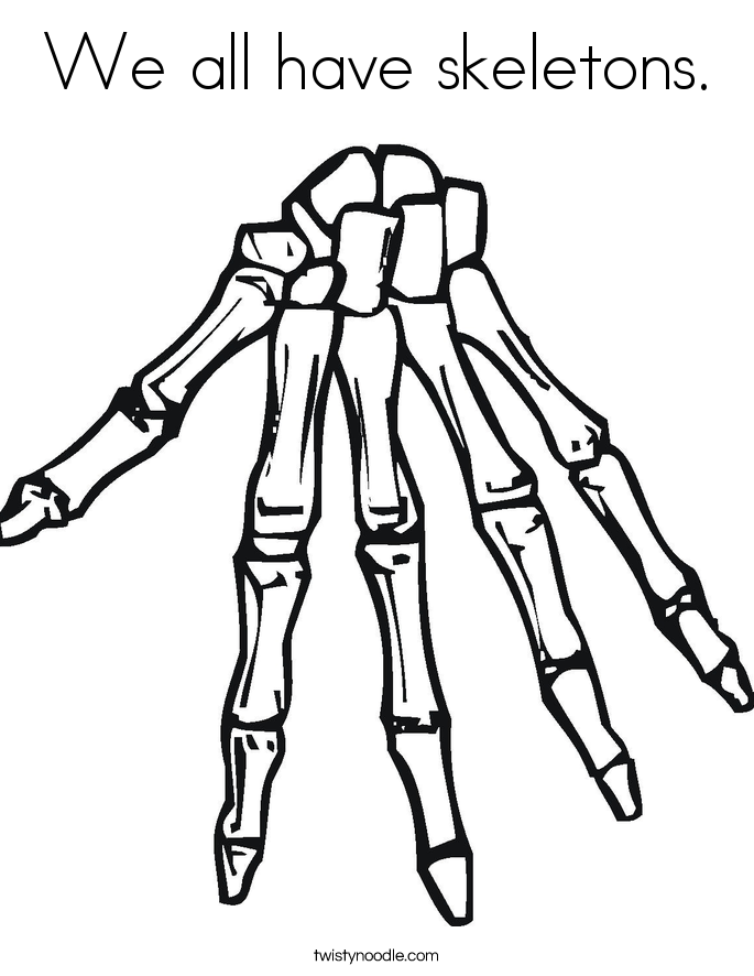 Skeleton Coloring Page | Coloring Pages