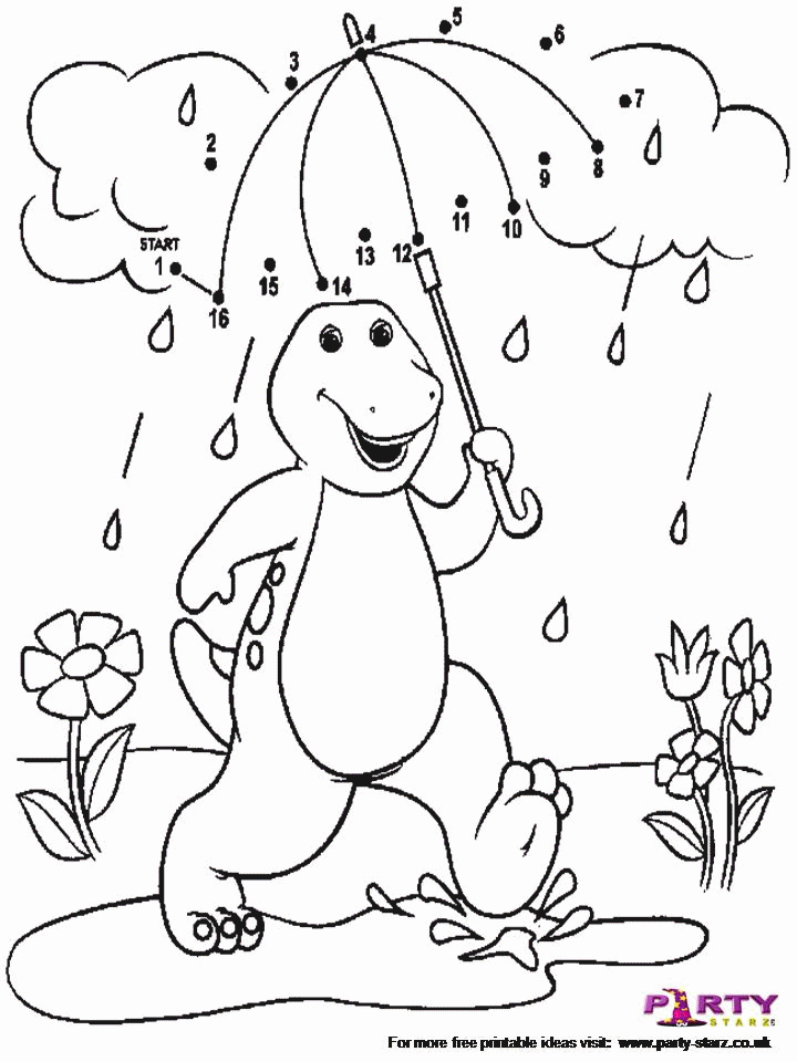 barney tree Colouring Pages
