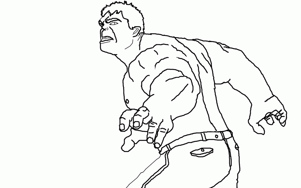 Hulk Line art by dark-chocobo on deviantART