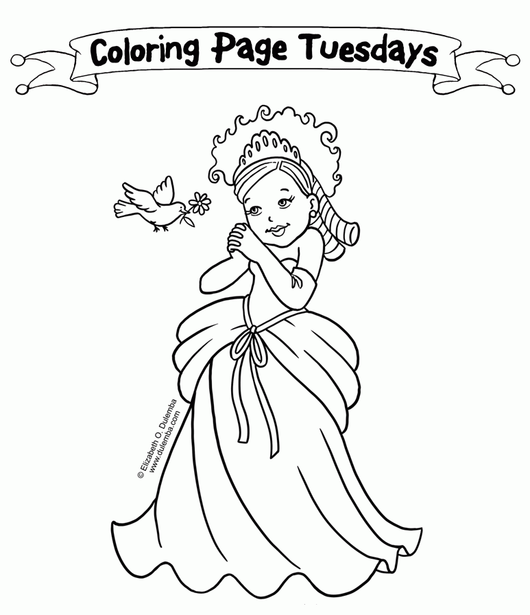 Little Miss Princess Colouring Pages - Coloring Home